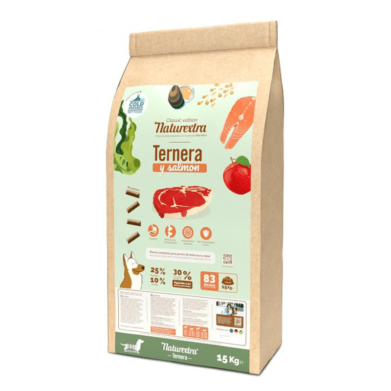 NaturExtra Pienso Ternera Charolesa y Salmón