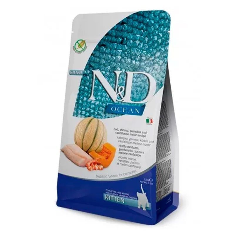N&D Farmina pienso para Kitten Bacalao y Calabaza