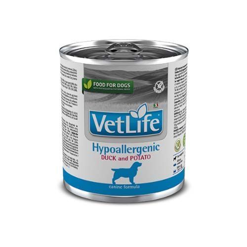 Farmina Vet Life lata para perros Hypoallergenic Pato