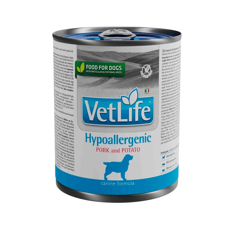 Farmina Vet Life lata para perros Hypoallergenic Cerdo