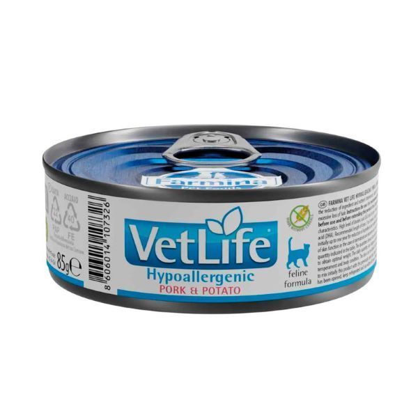 Farmina Vet Life lata para Gato Hypoallergenic Cerdo