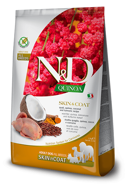 N&D Farmina pienso perros Adulto Skin & Coat Codorniz