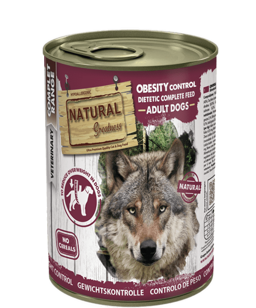 Natural Greatness lata para perros Obesity