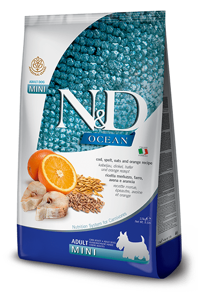 N&D Farmina pienso perros Adulto Bacalao, Espelta, Avena y Naranja