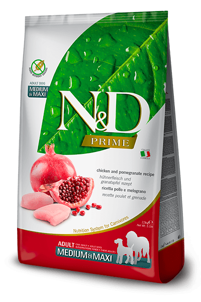 N&D Farmina pienso perros Adultos Prime Pollo y Granada