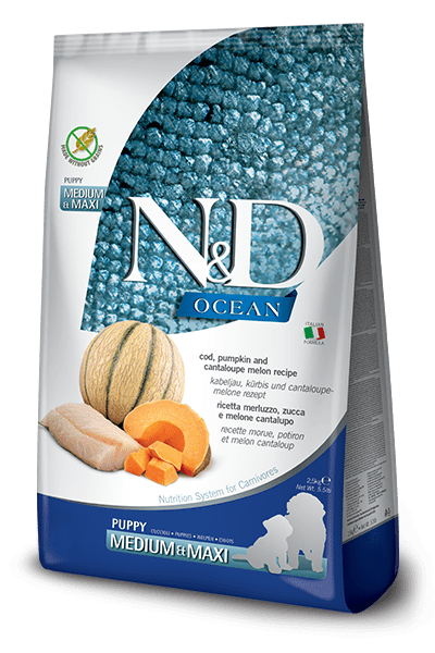 N&D Farmina pienso perros Puppy Bacalao, Calabaza y Melón