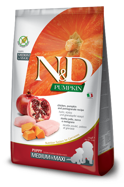 N&D Farmina pienso perros Puppy Grain Free Calabaza, Pollo y Granada