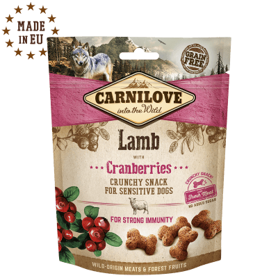 Carnilove Snack para perro Crunchy Cordero y Arándanos