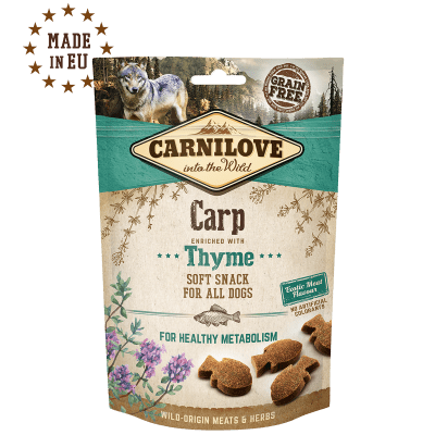 Carnilove Snack para perro Semi-húmedo Carpa y Tomillo