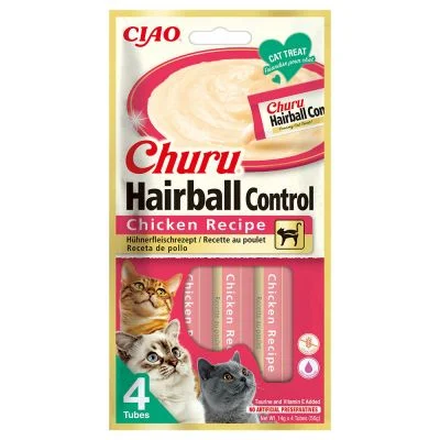 CIAO Churu Hairball Control Pollo (4x14gr)