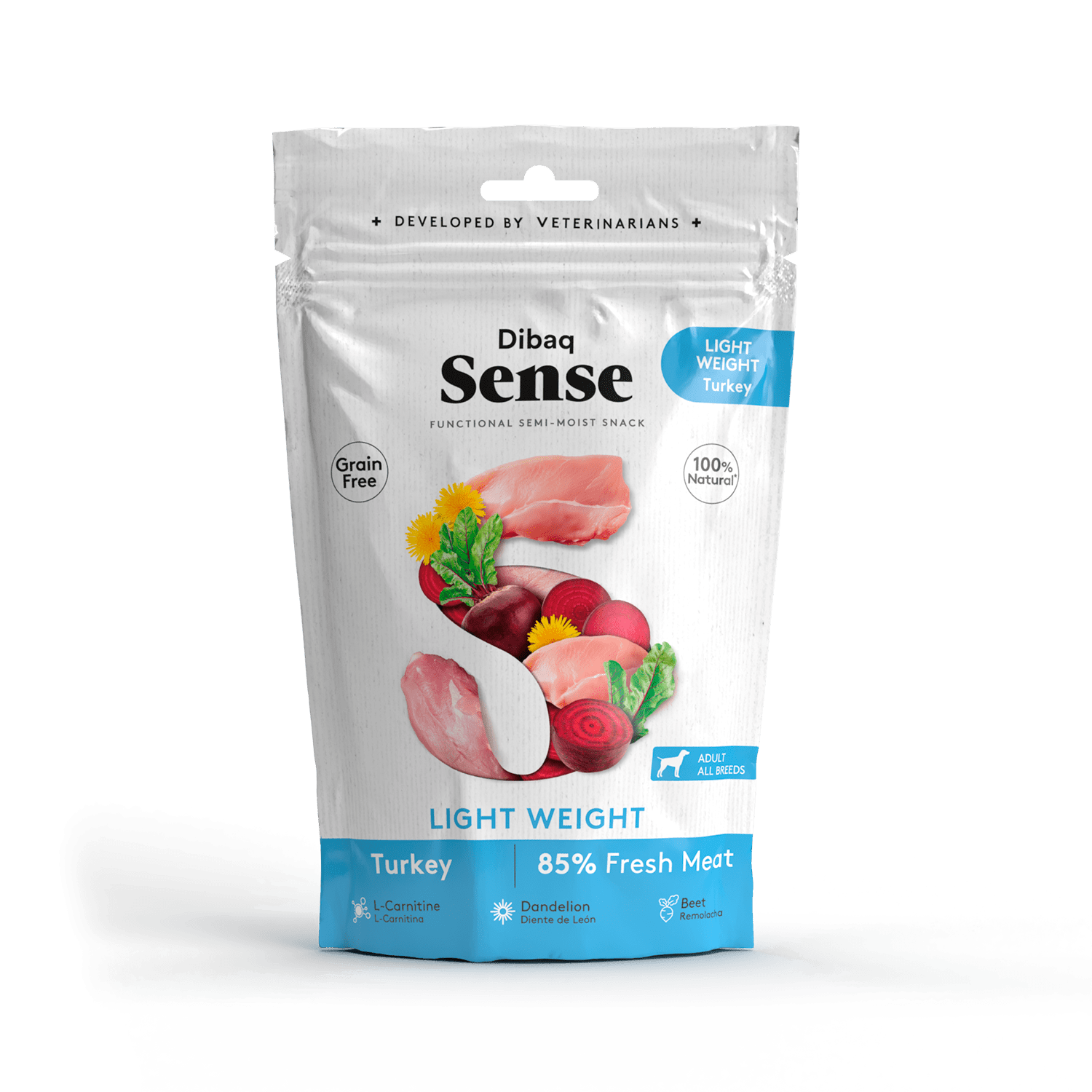 Dibaq Sense Snack Light Weight Pavo 100gr