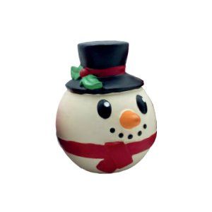 Pelota latex muñeco de nieve 7cm