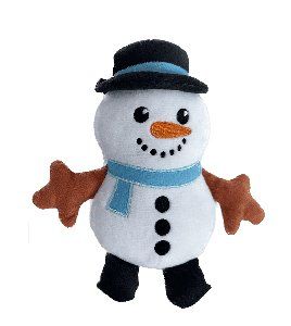 Peluche Muñeco de nieve 17cm Bubimex