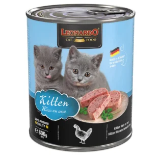 Lata Leonardo Kitten Pollo y Ternera 800gr