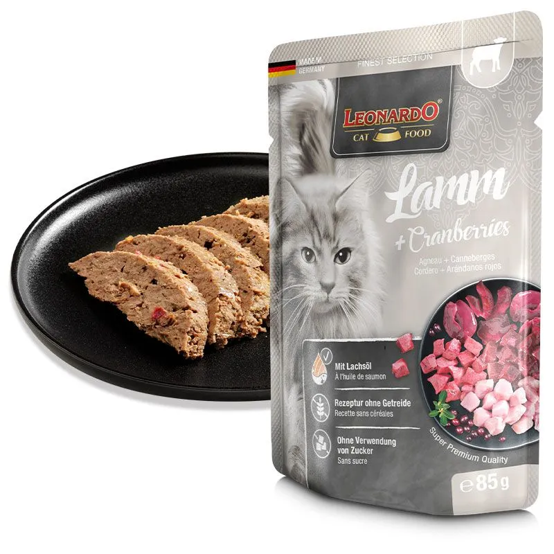 Leonardo Menú Cordero y Arándanos 85gr